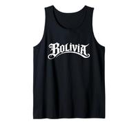 Bolivia Tattoo Style Text Street Design Amor Boliviano Tank Top