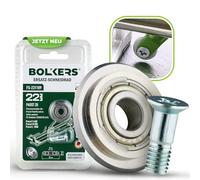 BOLKERS® ProCut Series - Replacement Cutting Wheel 22 x 6 x 6 mm Tungsten Carbide Cutting Wheel with Wheel Rod - Replacement Wheel for Tile Cutters - for Cutting Tiles, Glass, Tile