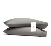 Boll & Branch Signature Hemmed Pillowcase Set - Standard, Stone - 100% Organic Cotton - 2 Luxe Buttery Soft Pillowcases from Threads