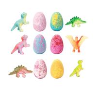 Bolla Da Bagno Per Bambini, 6 Pezzi Schiuma Rinfrescante Con Dinosauro Giocattolo - Sali Da Bagno Profumati, Effervescenti Idratanti, Set Regalo Colorato Per Vasca, Idea Regalo Compleanno Festa