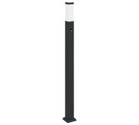 Bollard Light 110cm Black Stainless Steel PIR Sensor IP44 Outdoor vidaXL