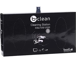 Bolle B410 B-Clean Cleaning Station with 250ml Anti-Static and Anti-Bacteria Lens Cleaner and Tissues, Pack of 400