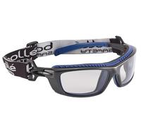 Bolle BAXPSI Platinum Goggles with Anti-Scratch and Fog Frame Lens, Clear/Black/Blue