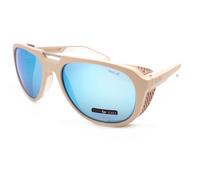Bolle Cobalt Sunglasses Matte Beige with TNS Ice Mirrored Lenses 12530