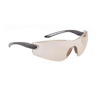 Bolle COBCSP CSP PC lens | Panoramic safety glasses with non-slip nose bridge and temples, converting to goggles with the BOLKITCOBRA kit.