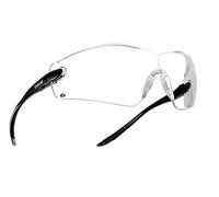 Bolle Cobra Safety Glasses Clear Lens UV Protection Anti Scratch Lightweight Wraparound Design Comfortable Fit for Indoor Industrial and Workplace Safety