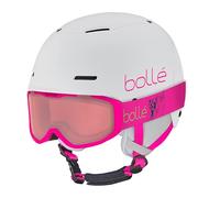 bollé - COMBO | Ski Helmet and Goggles | B-FUN & JR ROCKET | White & Pink Matte | Extra Small | Unisex | Children