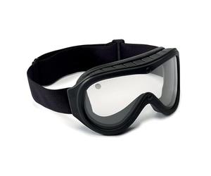 Bolle Doble Slow de PC/PC balística incolora - tratamiento antirrayado (Exterior) y antivaho (Interior) - Montura estanca de TPR Negra - Cinta elástica de poliéster de nailon retardante de Llama