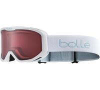bollé INUK - Children's Ski Mask - Matte White - Vermillon Cat. 2 Screen - Versatile, Flow-Tech Ventilation, Anti-fog, Foam Comfort