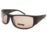 Bolle Wrap Mens Matte Black Metal Brown Phantom Gun Cat Sunglasses - One Size