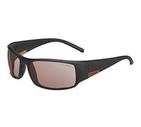 Bolle Wrap Mens Matte Black Metal Brown Phantom Gun Cat Sunglasses - One Size