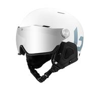 bollé - MIGHT VISOR | Ski Helmet | White | Large | Ski Helmet |High Resistance ABS Protection | Optimal Ventilation| Comfort Foam | Removable Ear Pads | Anti-Fog & Anti-Scratch Treatment