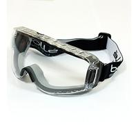 Bolle PILOPSI Pilot Glasses and Vented Anti-Scratch Frame, Clear/Black/Orange