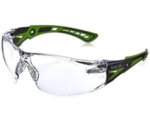 Bollé RUSHPPSIG One Size "Rush+" Safety Spectacles - Green/Black