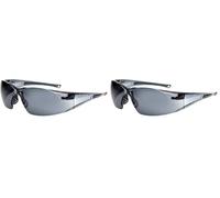 Bollé RUSHPSF One Size Smoked Glass "Rush" Safety Spectacles - Grey (Pack of 2)