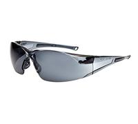 Bollé Safety 253-RH-40071 Rush Safety Eyewear with Rimless Frame and Smoke Anti-Fog/Anti-Scratch Lens