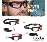 Bolle Safety Glasses Spectacles - ULTIM8 Safety Goggles With the Retainer strap