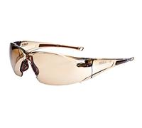 Bolle Safety RUSH Safety Glasses with Dark Amber Lens and Twilight Frame