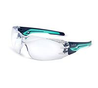 bollé Safety SILEXPSI, Silex Safety Glasses Anti-Scratch/Anti-Fog, Black Blue Frame, Clear Lenses