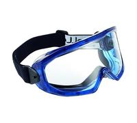 Bolle Safety Super Blast Goggle with Clear Lens, Black/Blue, Clear, Model:40296