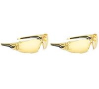 Bolle Silex Amber Safety Glasses Personal Protective Equipment PPE Safety Workwear Glasses Eye Protection Safety Bolle eyewear - 1 pair - Amber Yellow (Pack of 2)
