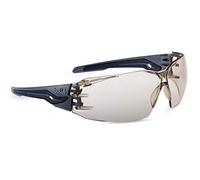 Bolle Safety Safety Glasses SILEXPCSP – PLATINUM Brown Lenses UVA/UVB, Anti-Fog/Scratch, FLEX 160°