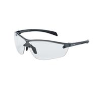 Bollé SILPPSI Silium+ Safety Glasses, Free Microfiber Bag, Anti-Scratch Anti-Fog, Flex Temples, Clear PC Lens