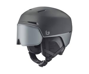 Bollé - Ski helmet with integrated visor/peak - X-Fusion Black Steel Matte for Men - Size 52-55 cm - Grey Grey 52-55 cm
