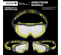 Bolle SPECTRUM Safety Goggles Clear Anti-fog & Anti-scratch Lens Vented Frame