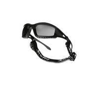 Bolle TRACPSF Tracker Glasses Nylon Frame Anti-Scratch and Fog Lens, Black/Smoke