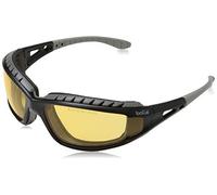 Bolle TRACPSJ Tracker Glasses Nylon Frame Anti-Scratch and Fog Lens, Black/Yellow