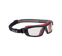 Bollé ULTIM8 Safety Goggles BSSI - Anti-Scratch & Anti-Fog - Clear/Red/Black