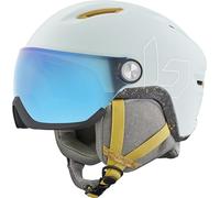 Bollé V-ATMOS Ice White Matte M 55-59cm - Photochromic Blue Cat 1 to 3 - Snow Helmets - Medium - Unisex