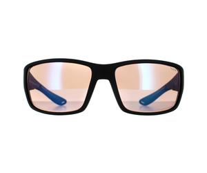 Bolle Wrap Mens Matte Black Phantom+ Blue Photochromic Polarised Sunglasses - One Size