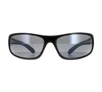 Bolle Wrap Mens Shiny Black Polarized TNS Sunglasses - One Size