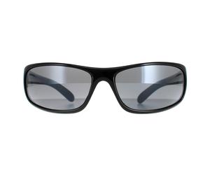 Bolle Wrap Mens Shiny Black Polarized TNS Sunglasses - One Size