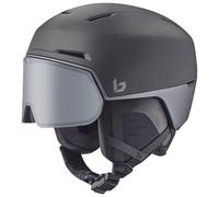 Bollé - Ski helmet with integrated visor/peak - X-Fusion Black Steel Matte for Men - Size 55-59 cm - Grey Grey 55-59 cm