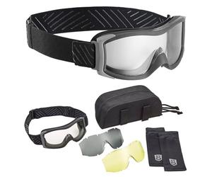 Bolle X1000 Goggles Kit - 3 Lens Set: Clear, Smoke & CSP - Tactical Ballistic Eye Protection