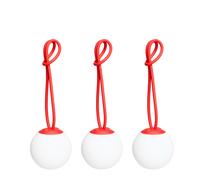 Bolleke Mini Portable Lamp Set of 3 Red