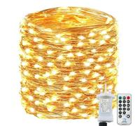 Bollengold 220LED Fairy Lights Mains Powerd with Remote & Timer(Warm White)