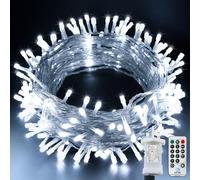 Bollengold Fairy Lights Plug in, 12M/39Ft 120 LED Main Powered Christmas Lights with 8 Modes Waterproof String Lights for Bedroom Party (Cool White)