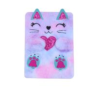 BOLLEY JOSS Lovely Animals Notebook Kids Plush Diary for Girls Teens Fuzzy Journal Writing Pad A5 Lined 160 Pages