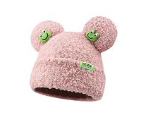 BOLLEY JOSS Womens Winter Beanies Cute Woollike Knitted Frog Hat Women Lady Girl Crochet Sheep Christmas Hats, Pink Frog, One Size