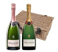 Bollinger Brut and Bollinger Rose Champagne Duo Hamper (Case of 2) 75cl