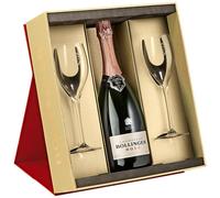 Bollinger Rose Champagne 75cl Red Gift Box with 2 Glasses