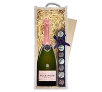 Bollinger Rose Champagne & Truffles, Wooden Box 75cl 12.5% abv