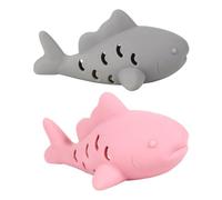 Bollisate 2Pcs Fish-Shaped Cat Treat Dispenser Toy, Cat Puzzle Feeder, Silicone Chew Food Feeder, Interactive Cats Treat Toy, Cats Slow Feeders, for Foraging Play Weight Management Hunting Simulation