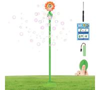 Bollisate Flower Bubble Machine for Kids | Toddler Bubble Blowing Machine,Outdoor Beach Toy Sunflower Shape for Kids School Carnivals Patio Retail Store Owners Park Party Planners Wedding Garden