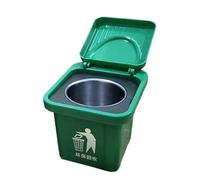 Bollisate Small Trash Can - Bathroom Trash Can,Creative Storage Box with Cover Wall-Mounted Waste Bin for Home Window Sill Balconies Kitchen Sinks Bathroom Living Room Tables Bedroom