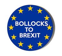 BOLLOCKS TO BREXIT 38mm Round Fridge Magnet